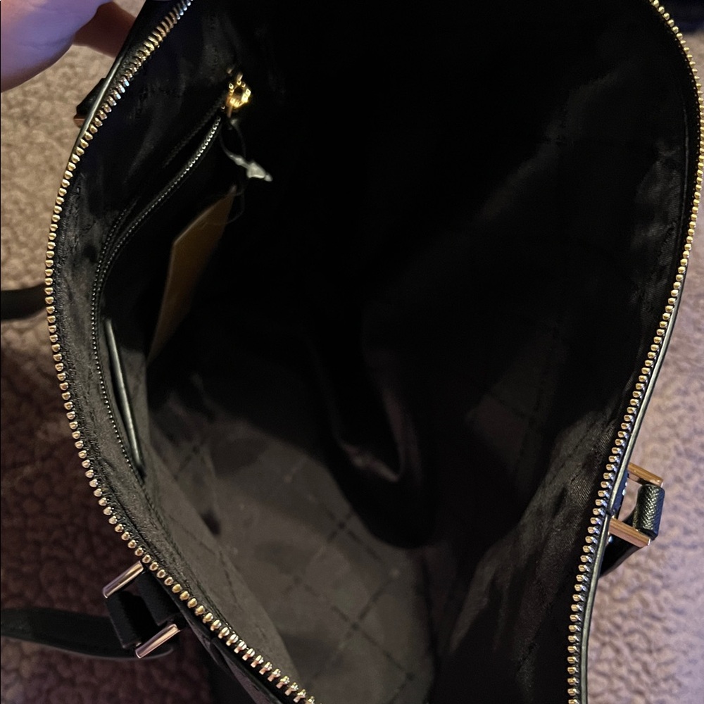 Michael Kors Black Tote with Gold Details - Picture 5 of 8